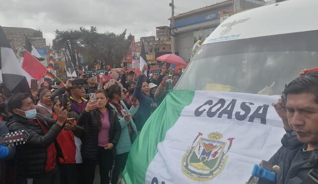 Nueva delegación de Puno viaja a Lima. Foto: Kleber Sanchez/URPI-LR.