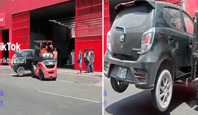 Usuarios en redes se preguntaron sobre la reacción del dueño del carro al no encontrarlo en su lugar. Foto: composición de LR/TikTok/@Hendrikbasauri