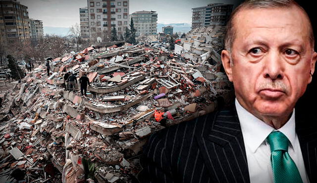Recep Tayyip Erdoga admitió “deficiencias” en su respuesta a la crisis cuando el número de víctimas mortales del terremoto superó los 15.000. Foto: composición LR/AFP