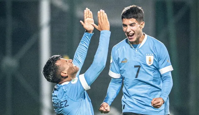 Uruguay y Paraguay se enfrentaron por la cuarta jornada del hexagonal final del Sudamericano Sub-20. Foto: Uruguay/Twitter