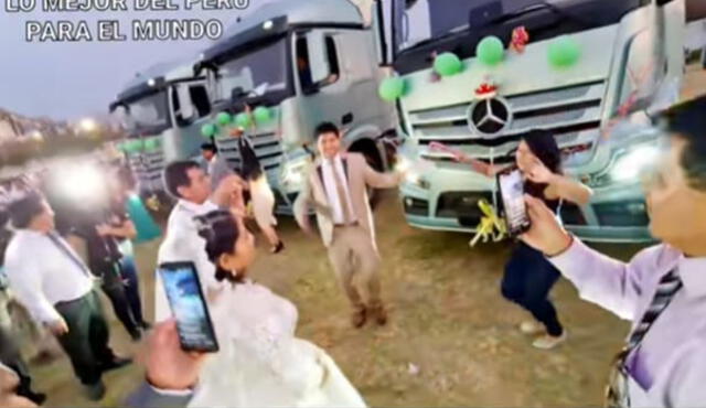 La boda generó diversas reacciones en las redes sociales. Foto: TikTok