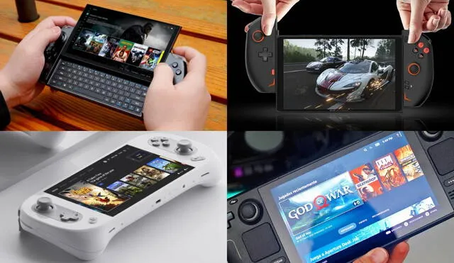 El mercado se ha llenado de estos revolucionarios dispositivos que tienen el tamaño y forma de la Nintendo Switch. Foto: IndieGogo/Liliputing/MuyComputer/Geeknetic