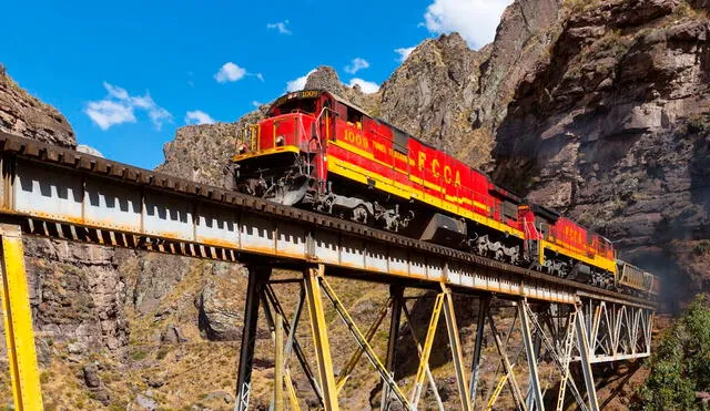 El Ferrocarril Central Andino es el más alto de Sudamérica. Foto: RedBus