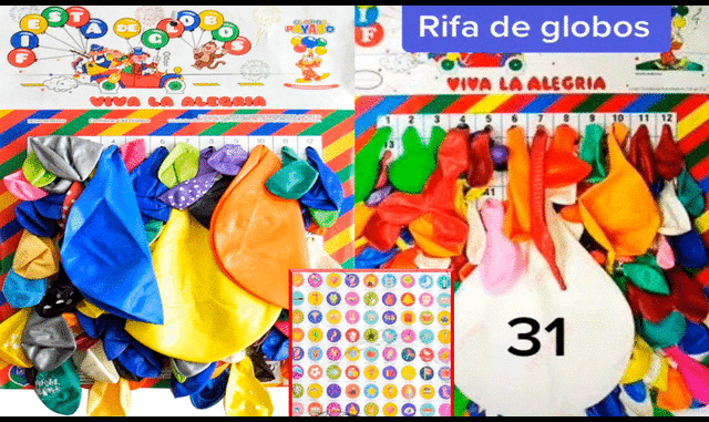 La rifa del globo, el sorteo más emocionante para muchos niños durante décadas. Foto: composición de LR/TikTok/@4nghel0