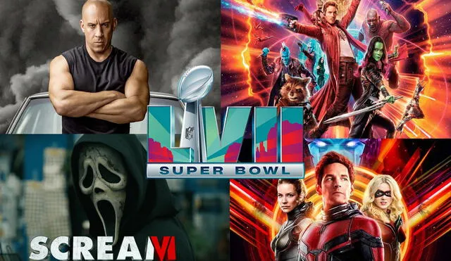 Estrenos de series y anuncios en el Super Bowl 2023. Foto: Composición LR