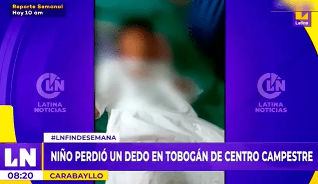 Los familiares exigen que el establecimiento pague con las terapias que necesitará el infante para recuperarse. Foto: captura de Latina TV