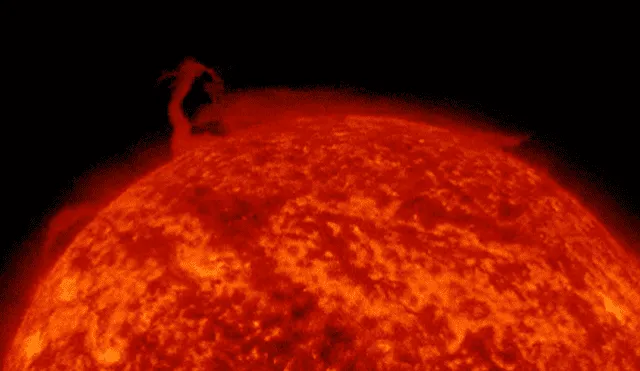 Vórtice polar captado por el Observatorio de Dinámica Solar. Foto: NASA / SDO