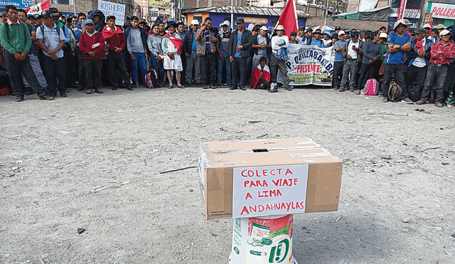 Apurímac. Sostienen que se trasladaron a Lima con el dinero de la colecta pública que hicieron en Andahuaylas. Foto: difusión