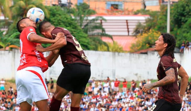 Universitario y Unión Comercio se enfrentan en Tarapoto por la fecha 4 del Torneo Apertura. Foto: Liga 1