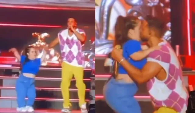 Romeo Santos se arrodilla ante fan peruana en concierto. Foto y video: Instagram/Yodanyromeista