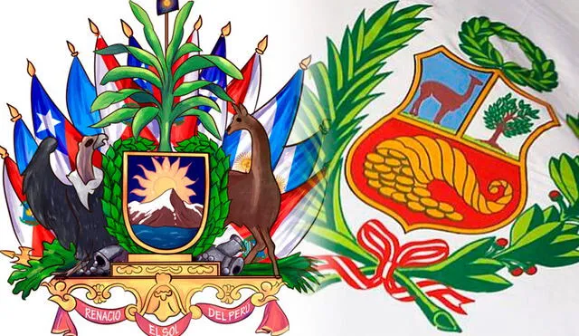 El escudo nacional del Perú ha pasado por diversas modificaciones desde que fue creado por José de San Martín. Foto: composición LR/Marca Perú