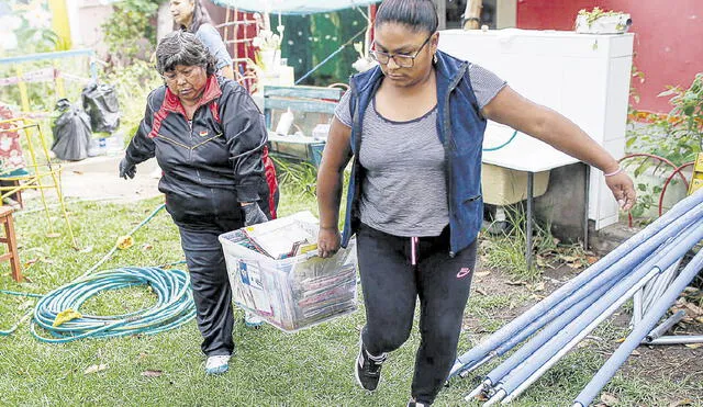 Problemas. Colegios en Arequipa afectados por lluvias. Foto: La República