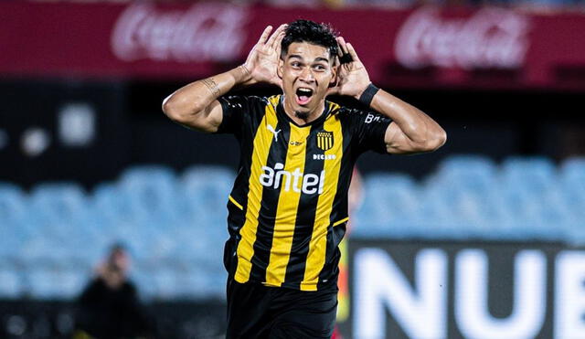 Matías Arezo lleva 4 goles en 2 partidos con el Carbonero. Foto: Peñarol/Twitter