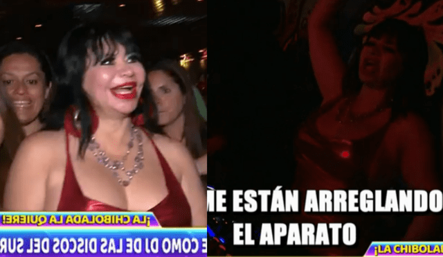 Susy Díaz la rompe en discotecas del sur. Foto: composición LR/captura de ATV