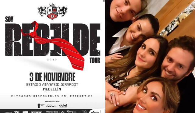 RBD anuncia concierto en Medellín, Colombia. Foto: Instagram RBD