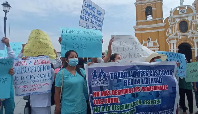 En La Libertad no se renovó contrato a 600 trabajadores CAS. Foto: Sergio Verde/URPI-LR