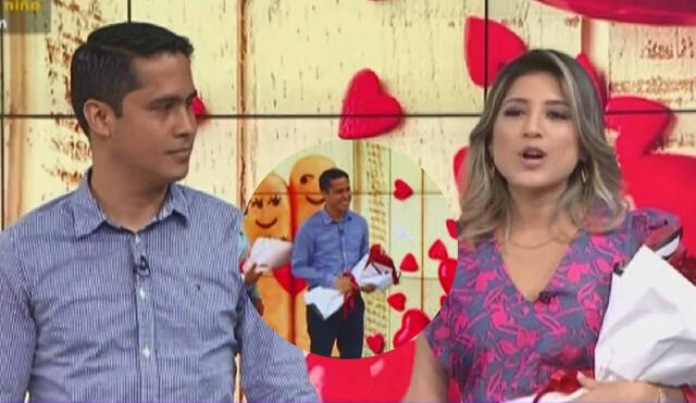 Fátima Aguilar fue sorprendida por su novio en programa en vivo. Foto: composición LR/ Latina