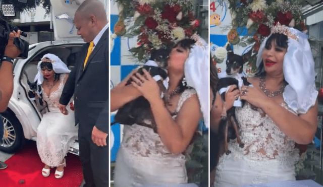 Susy Díaz contrajo matrimonio con su mascota. Foto: Captura Instagram Animal Surco