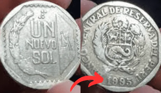 La moneda de 1 sol de 1995 puede valer mucho dinero, según un especialista en numismática. Foto: composición La República/Numismática Inca