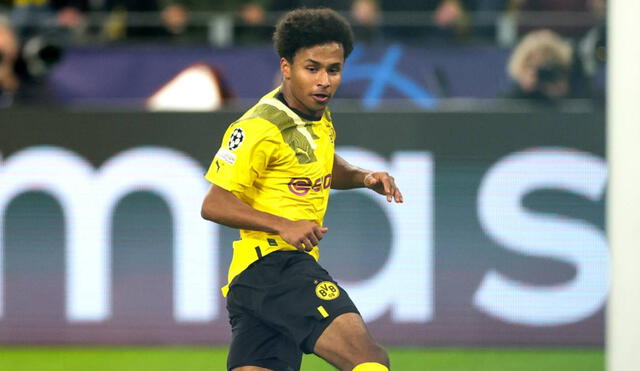 Adeyemi convirtió el tanto de la victoria para el Borussia Dortmund. Foto: EFE