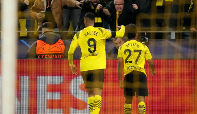 Adeyemi convirtió el tanto de la victoria para el Borussia Dortmund. Foto: EFE