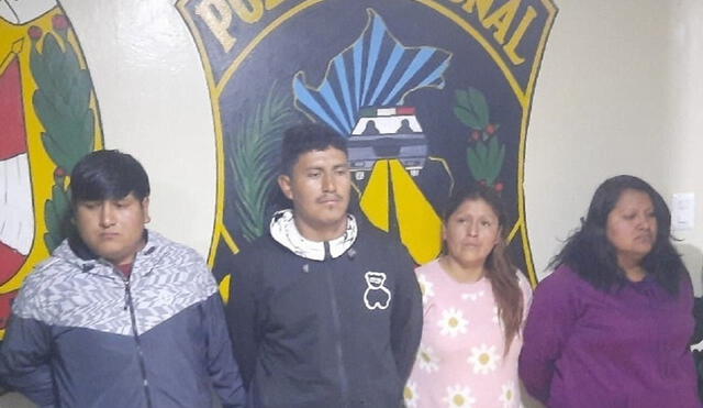 Presuntos delincuentes fueron detenidos por la Policía en Ayacucho. Foto: difusión/Fiscalía