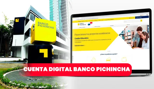 Obtener una cuenta digital en el Banco Pichincha de Panamá. Foto: La Prensa Panamá/El Universo/Banderas