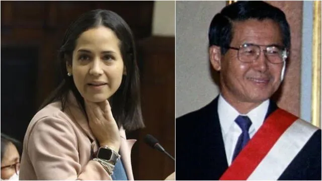 Sigrid Bazán remarcó que la actual Constitución se elaboró durante la gestión del exdictador Alberto Fujimori. Foto. composición Wapa