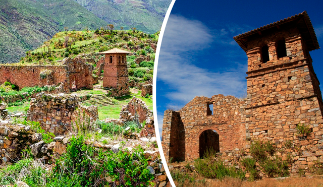 Huaquis también es conocido como San Agustín de Guaquis y ha prevalecido durante 1000 años desde su creación. Foto: composición La República/Rafael Schmitt/Facebook Reserva Paisajística Nor Yauyos Cochas