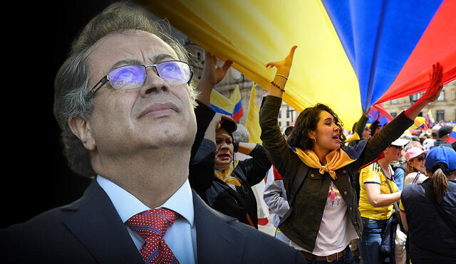 Paro Nacional en Colombia 2023. Foto: composición LR/AFP