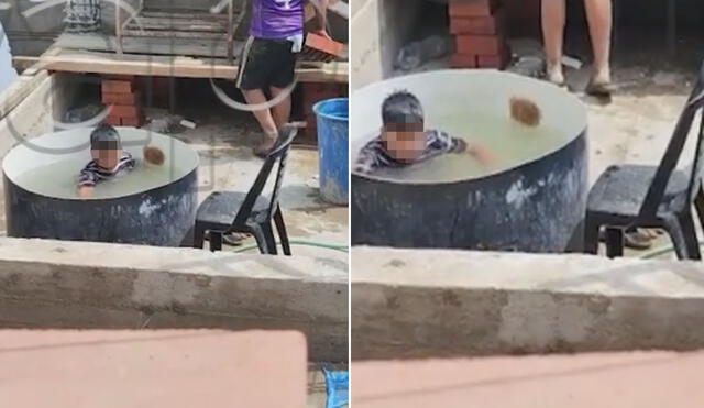 Miles de usuarios felicitaron al padre de familia por acudir al trabajo con su hijo. Foto: composición LR/TikTok