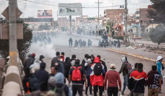 Muertes. El 9 de enero pasado la Policía reprimió a los manifestantes cuando efectuaban su movilización cerca del aeropuerto. Foto: La República.