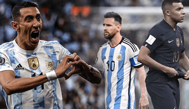 Ángel Di María y Lionel Messi vencieron a la Francia de Kylian Mbappé en la final del Mundial Qatar 2022. Foto: composición LR/Conmebol/AFP
