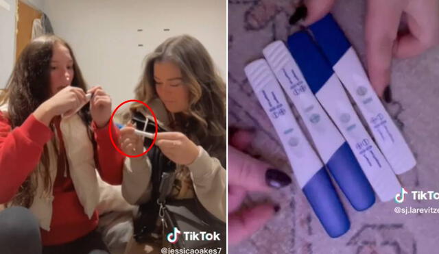 El 'pregnancy roulette' se ha convertido en la nueva sensación de TikTok. Foto: composición LR/TikTok