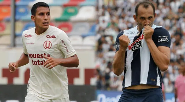 Alex Valera y Hernán Barcos serán la carta de gol de Universitario y Alianza Lima, respectivamente. Foto: composición GLR/Luis Jiménez