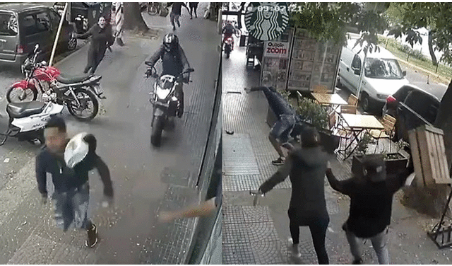Gracias a que los vecinos y comerciantes atraparon al ladrón, la mujer pudo recuperar su celular. Foto: composición LR / capturas TN. Video: TN