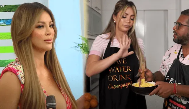 Sheyla Rojas brindó una entrevista a 'Choca' Mandros en la que reveló detalles poco conocidos de su vida. Foto: composición LR/capturas de América TV y YouTube/'Choca' Mandros