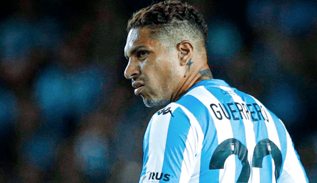 Paolo Guerrero registra su primera experiencia en el fútbol argentino. Foto: Racing Club