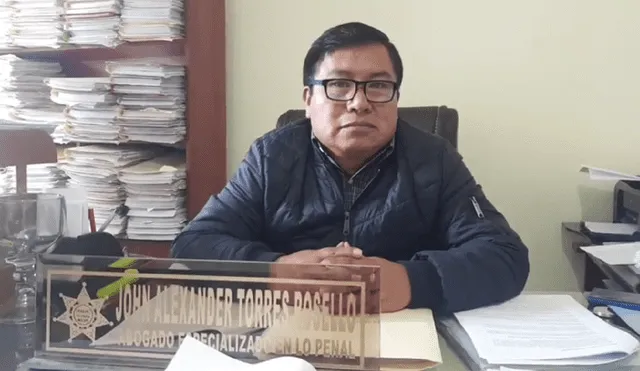 Defensor. Abogado de policía renunciante, John Torres Rosello, sostiene que se aplica mal figura de prisión preventiva. Foto: Captura de video/La República.