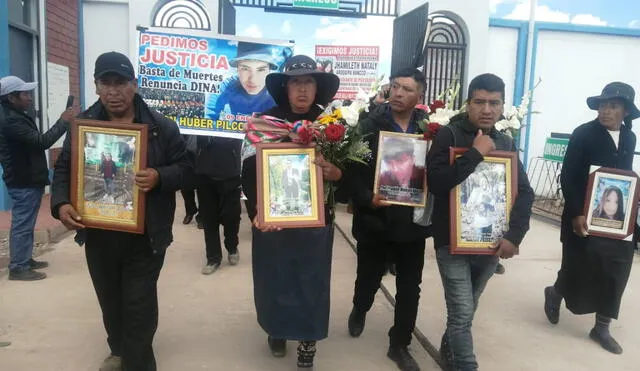 Protestas. Son 18 muertes y cuyos deudos piden justicia. Foto: La República.