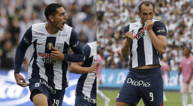 Hernán Barcos y Pablo Sabbag son dos de los delanteros con los que cuenta Alianza Lima este año. Foto: Luis Jiménez/GLR