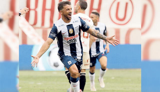 Regresó. Gabriel Costa no anotaba un gol con Alianza Lima en el torneo peruano desde la temporada 2015. Foto: difusión