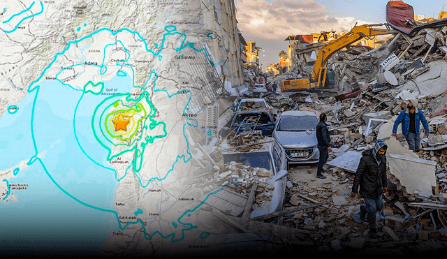 El nuevo sismo tuvo una magnitud de 6,4 y se produjo en la provincia turca de Hatay. Foto: composición LR/AFP