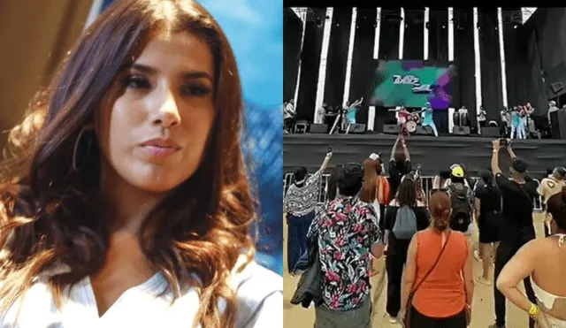 Yahaira Plasencia recibió a pocas personas en su concierto de Agua Dulce. Foto: composición LR/ captura de ATV/ captura de Instagram