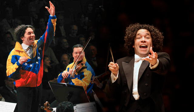 Gustavo Dudamel es el primer latino en dirigir la Filarmónica de Nueva York. Foto: composición LR/Los Angeles Times/Cultura.gal