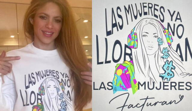 Shakira puso a la venta una sudadera con una curiosa frase de su canción. Foto: Instagram de Shakira