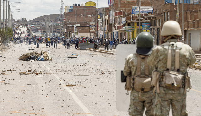 Medidas. Las Fuerzas Armadas deben cumplir estrictas normas sobre el uso del armamento en situaciones de conflictos sociales. Foto: AFP