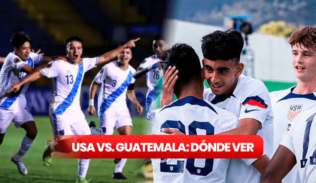 Estados Unidos enfrenta a Guatemala por el Premundial Sub-17 tras golear a República Dominicana. Foto: composición RL/PrensaLibre/AS