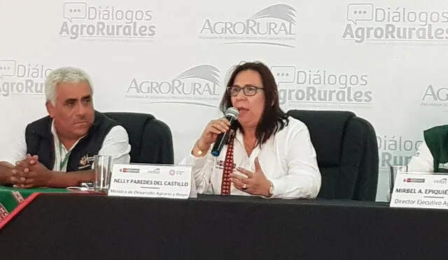 Ministra de Agricultura, Nelly Paredes, no aclaró si el Gobierno se considera de transición. Foto: Wilder Pari/URPI-LR