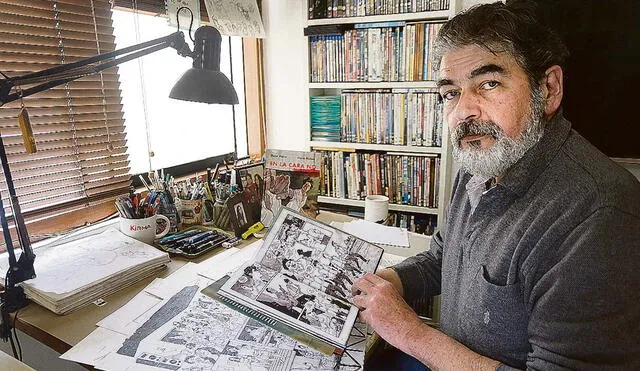 “Mario era, básicamente, un extraordinario historietista. También un feroz dibujante de humor político". Foto: Carlos Contreras/La República